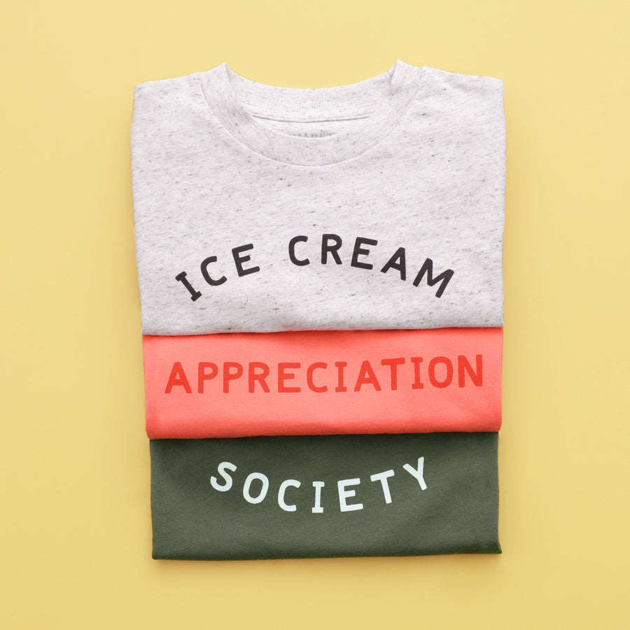 Ice Cream Appreciation Society - Kid's T-shirt - Khaki