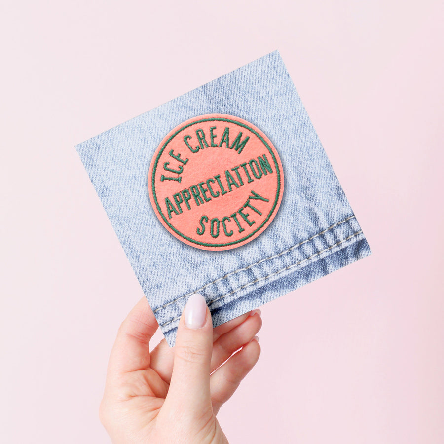 Ice Cream Appreciation Society - Peach - Embroidered Patch