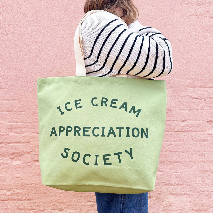 Ice Cream Appreciation Society - Pistachio Canvas Tote Bag