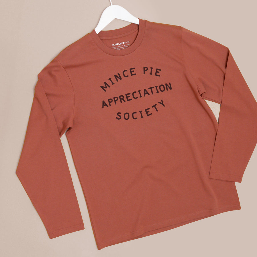 Mince Pie Appreciation Society - Unisex Long Sleeve T-Shirt