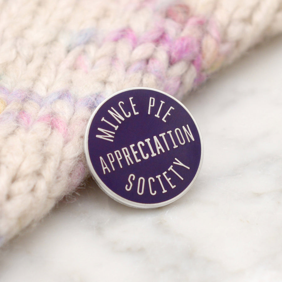 Mince Pie Appreciation Society - Enamel Pin