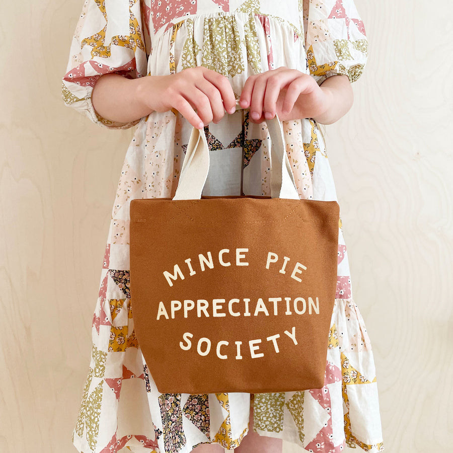 Mince Pie Appreciation Society - Little Canvas Bag