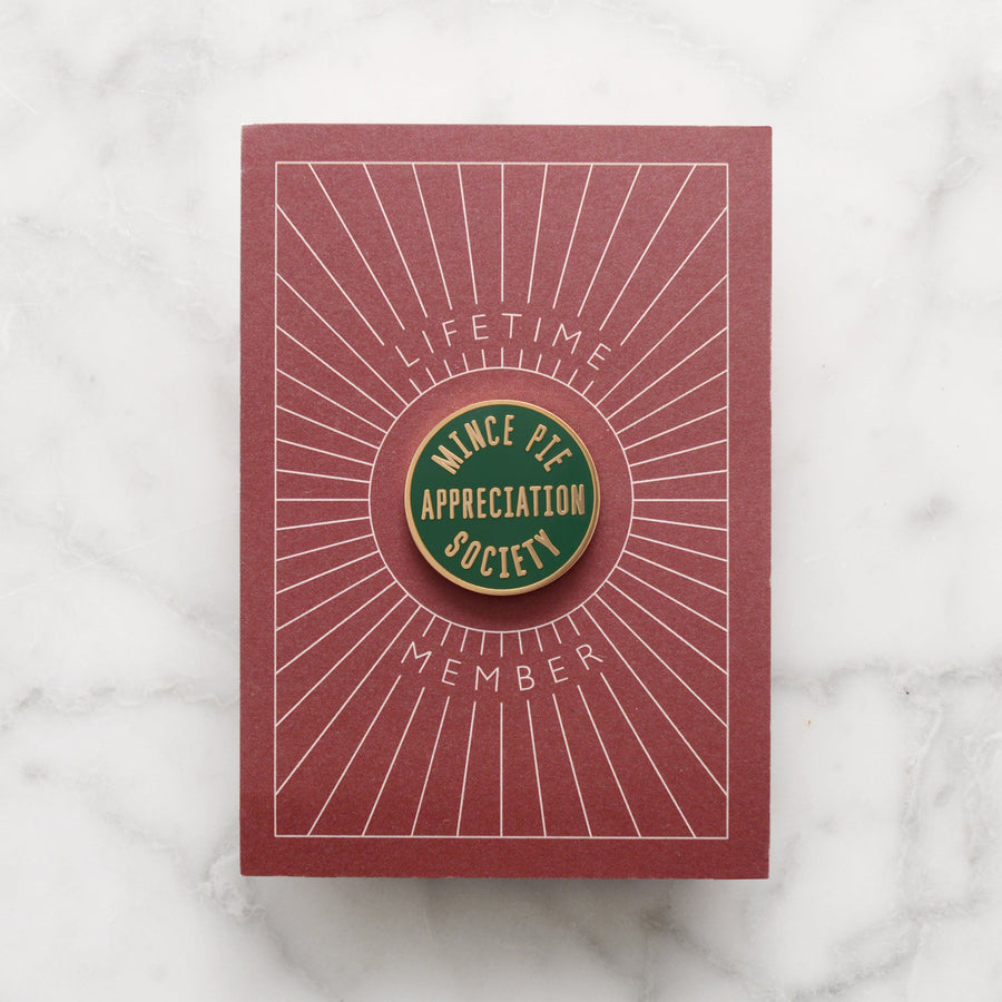 SECONDS - Mince Pie Appreciation Society - Enamel Pin