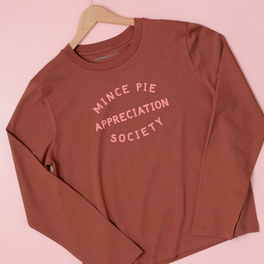 Mince Pie Appreciation Society - Women's Long Sleeve T-Shirt