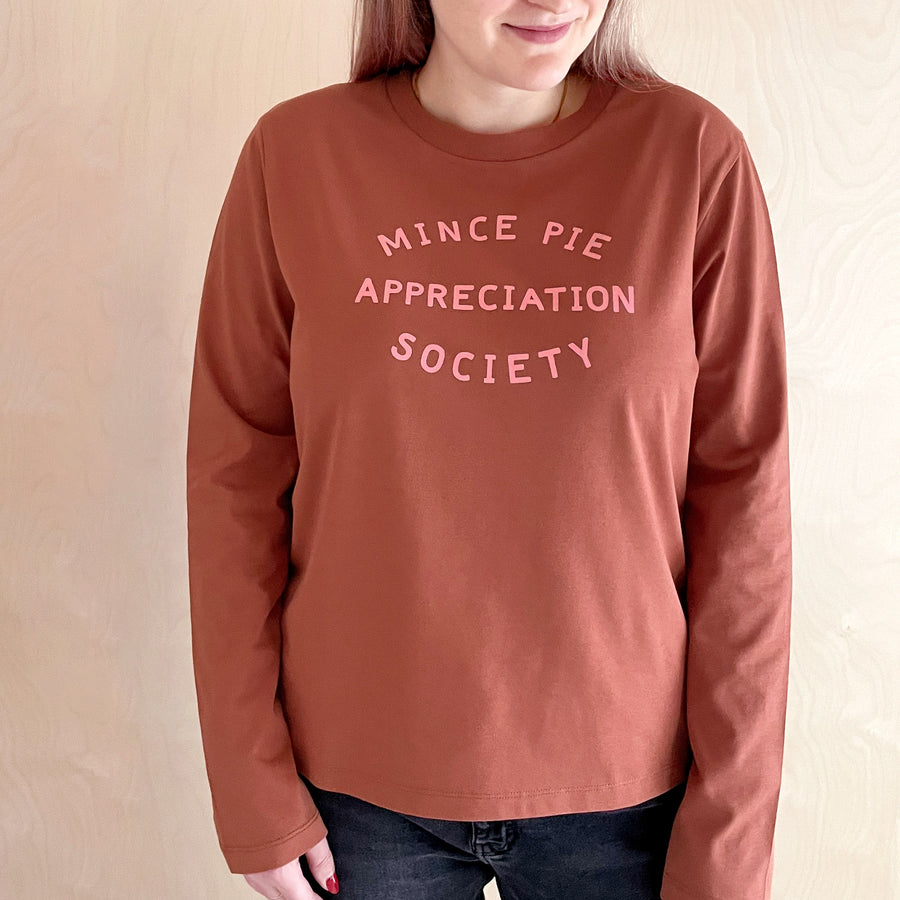 Mince Pie Appreciation Society - Women's Long Sleeve T-Shirt