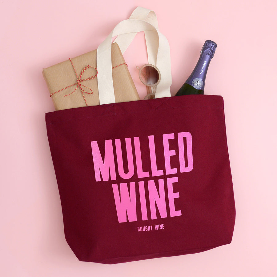Mulled Wine (Bought Wine) - Burgundy Tote Bag