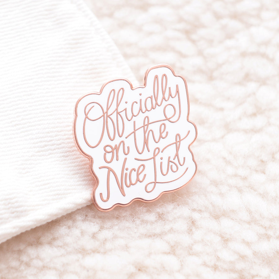 SECONDS - Officially on the Nice List - Enamel Pin