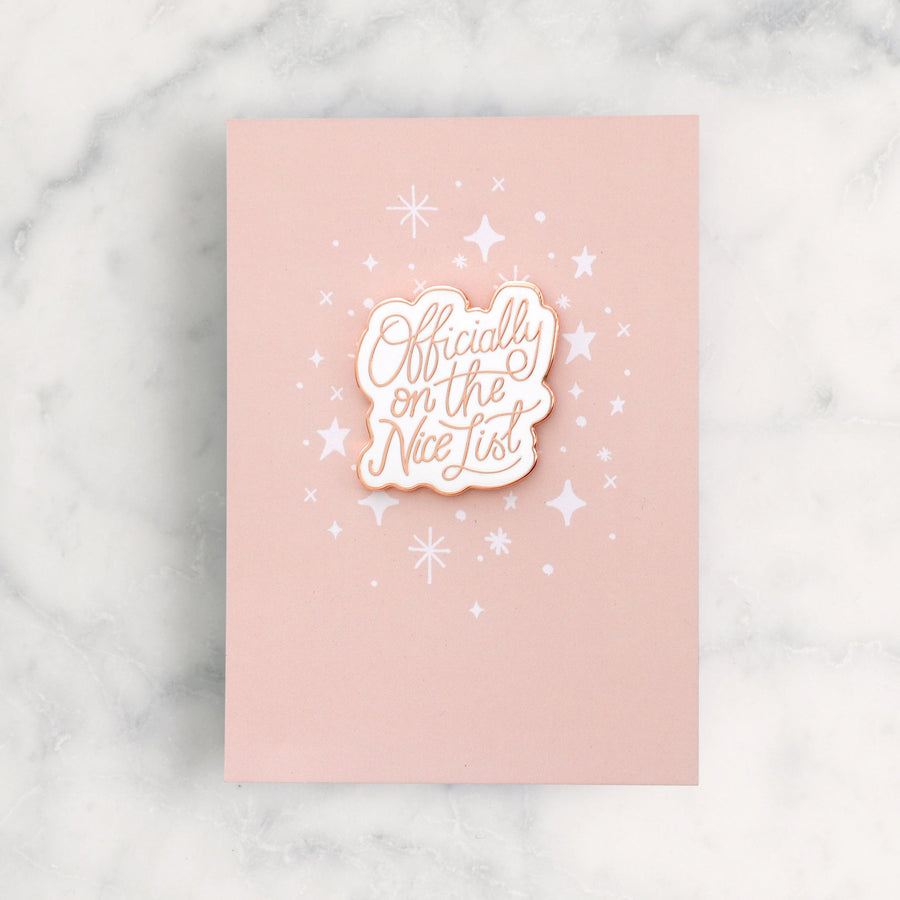 SECONDS - Officially on the Nice List - Enamel Pin