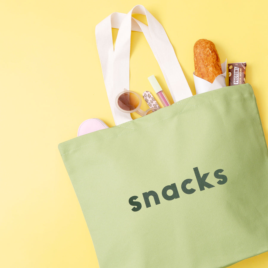Snacks - Pistachio Canvas Tote Bag
