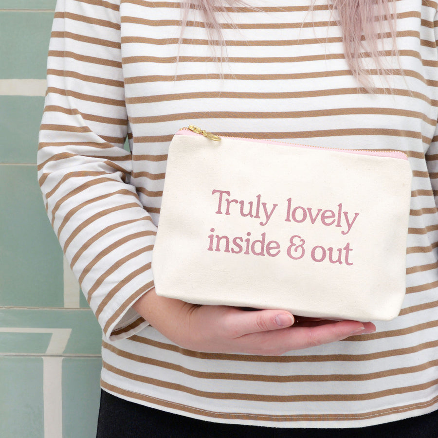 Truly Lovely Inside & Out - Makeup Bag