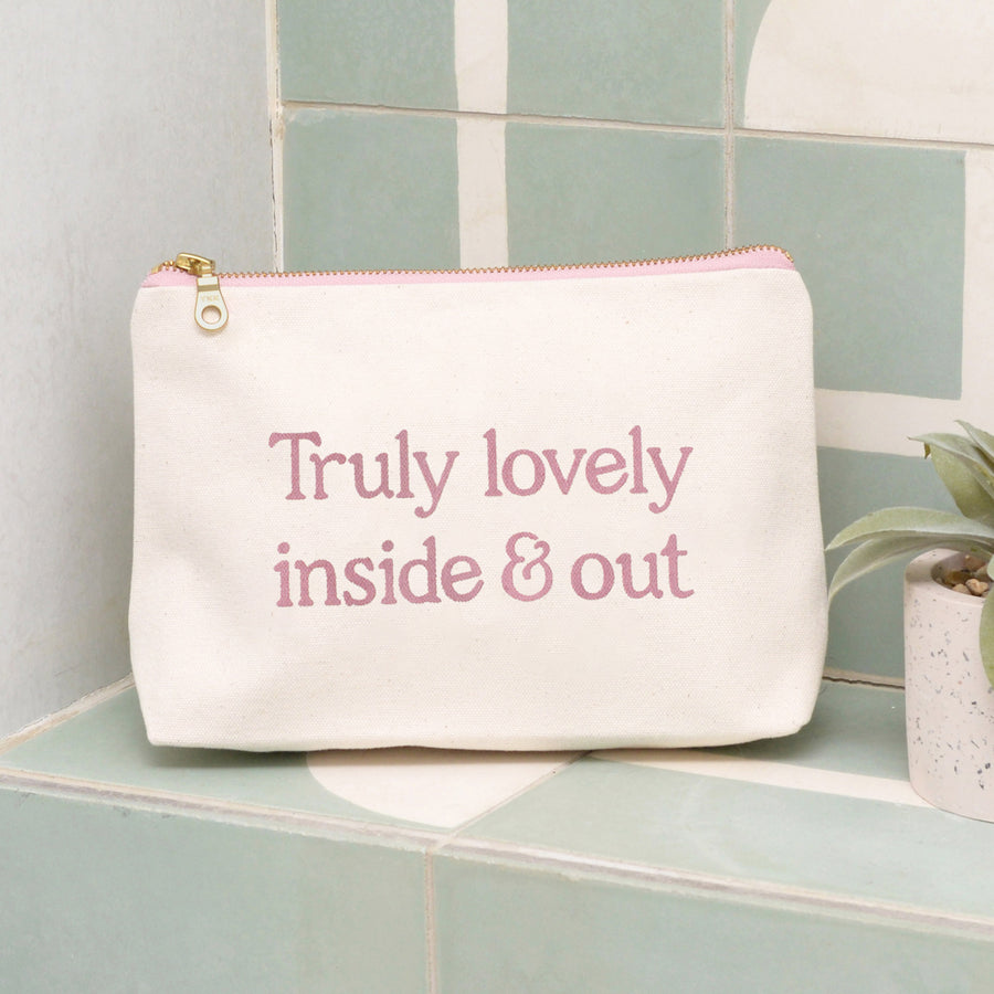 Truly Lovely Inside & Out - Makeup Bag