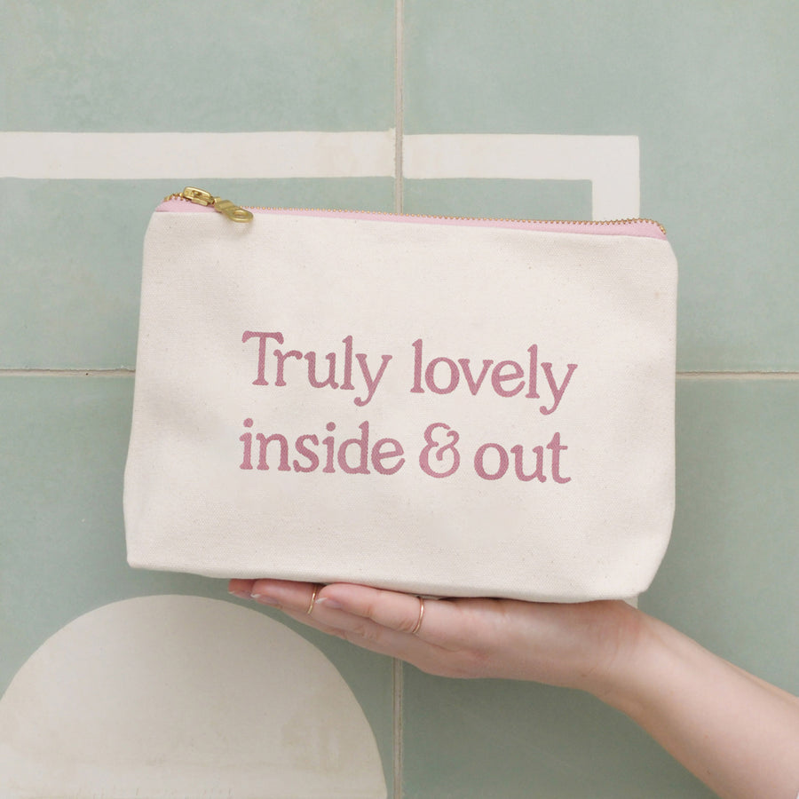 Truly Lovely Inside & Out - Makeup Bag