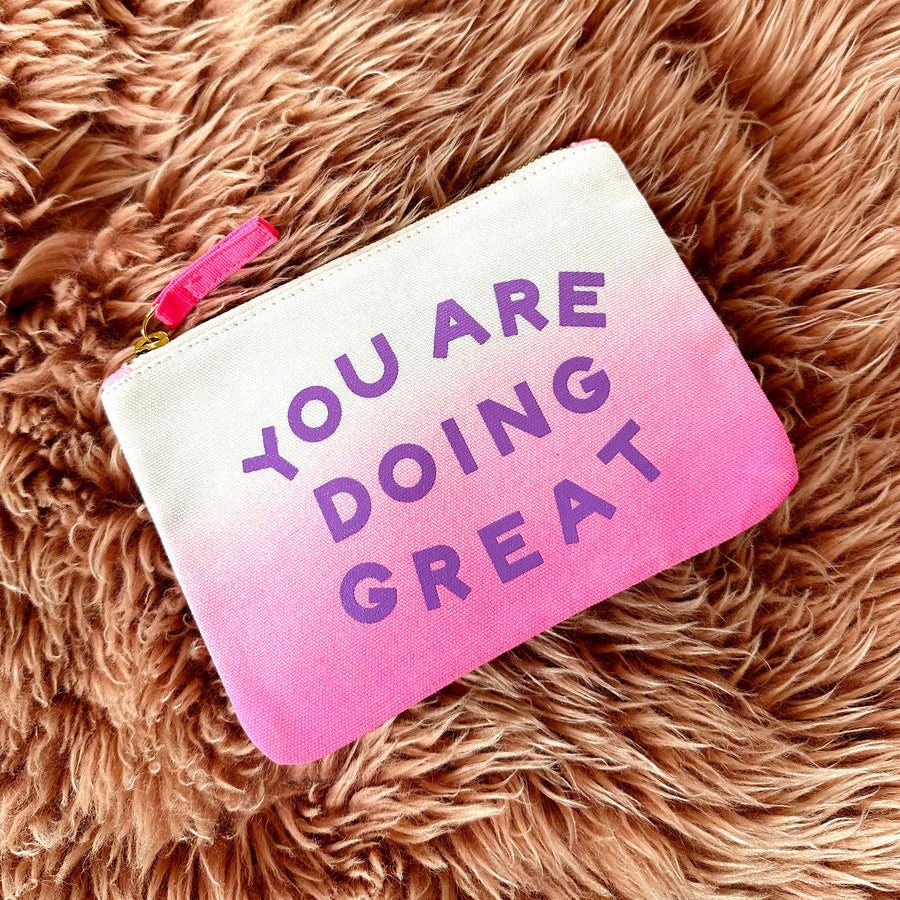 SECONDS - You Are Doing Great - Ombre Pouch