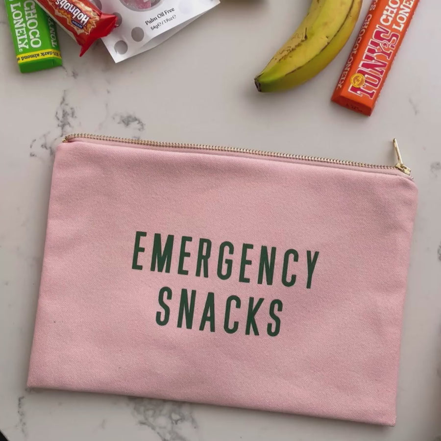 Emergency Snacks - Blush Pink Pouch