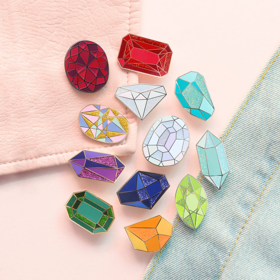 SECONDS - Ruby / July - Birthstone Pin