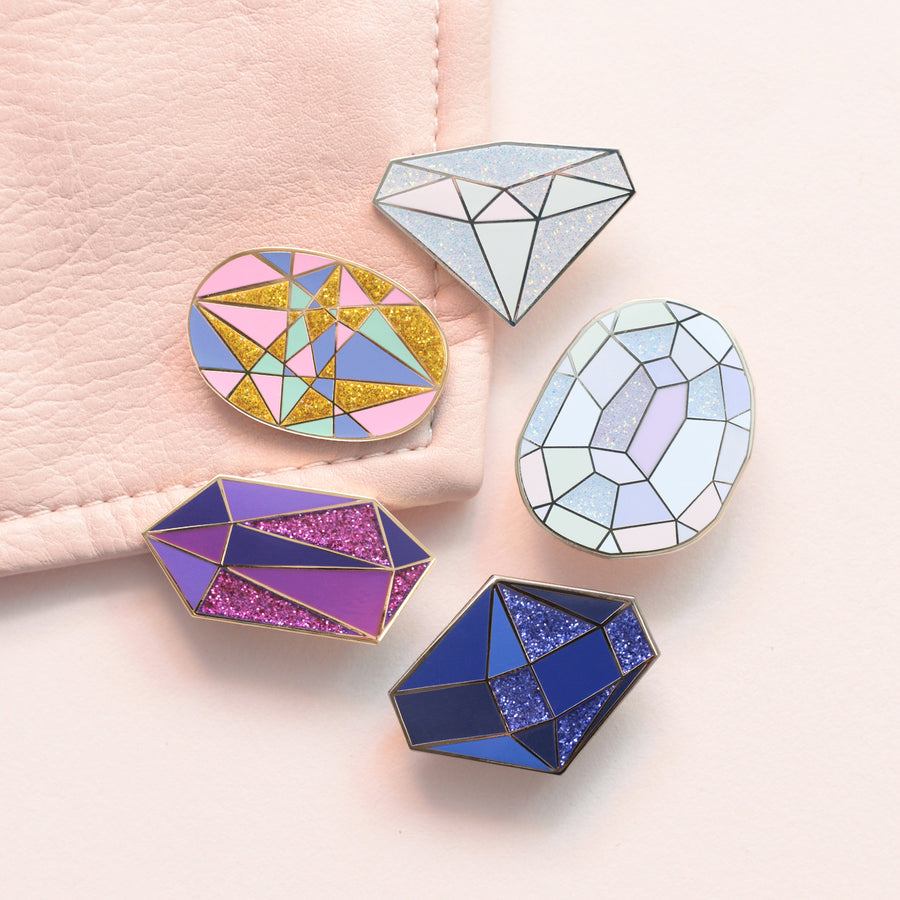 Diamond - Gemstone Pin