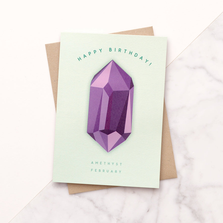 SECONDS - Birthstone Birthday Card