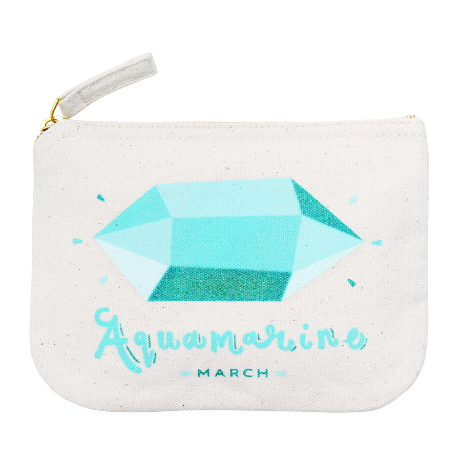 Aquamarine / March - Birthstone Pouch