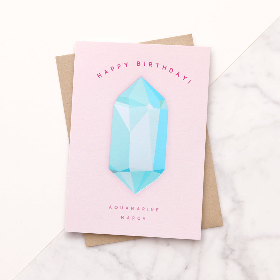 SECONDS - Birthstone Birthday Card