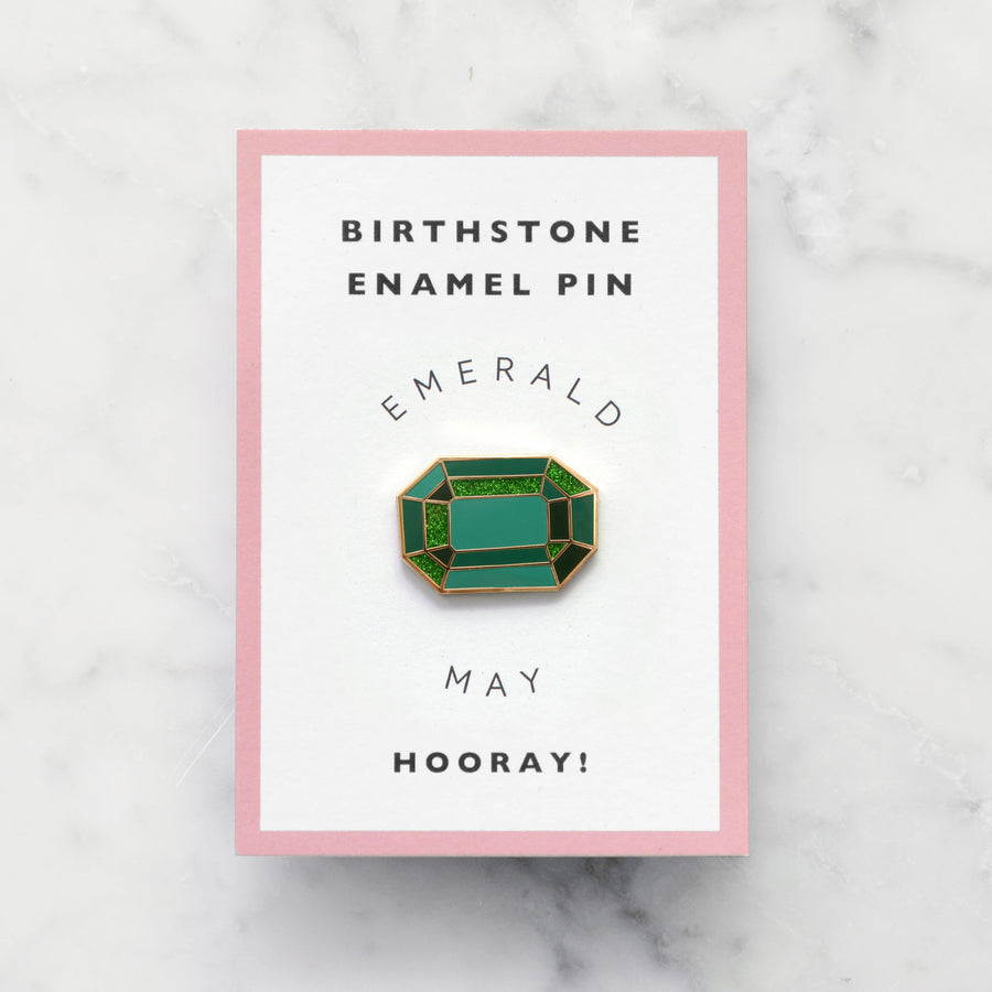 Emerald / May  - Birthstone Pin