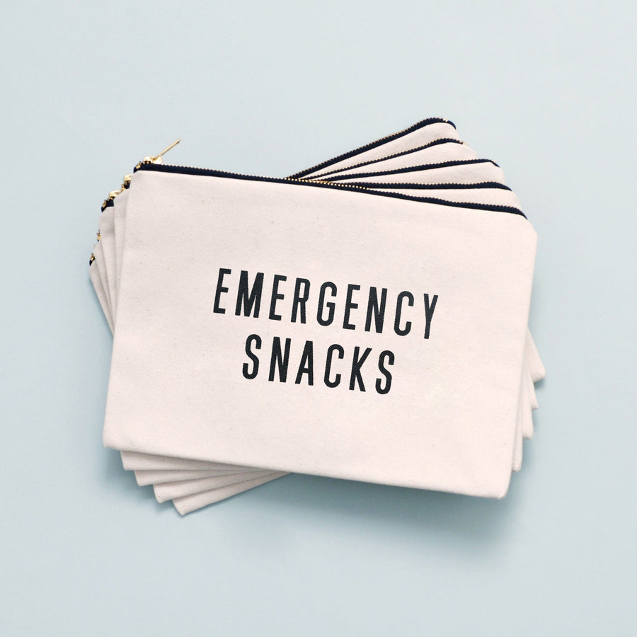 SECONDS - Emergency Snacks - Large Canvas Pouch