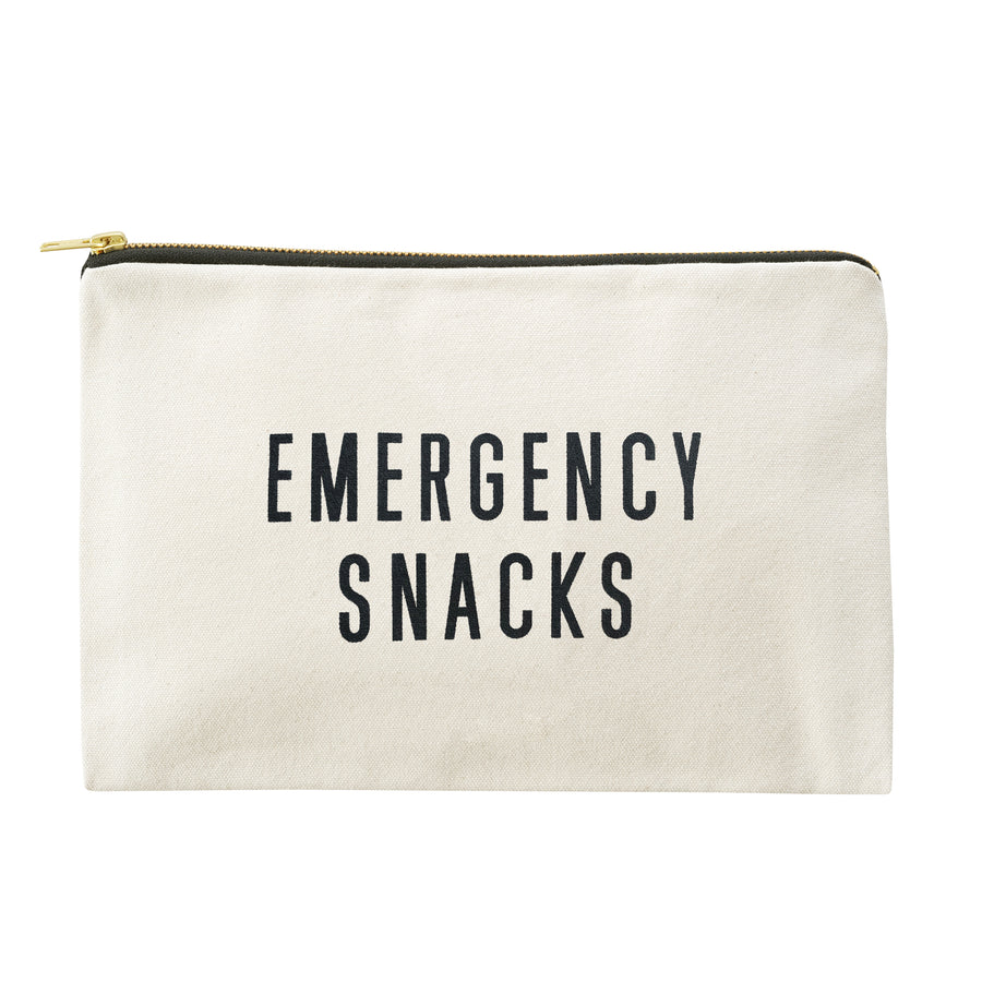 Emergency Snacks - Large Canvas Pouch