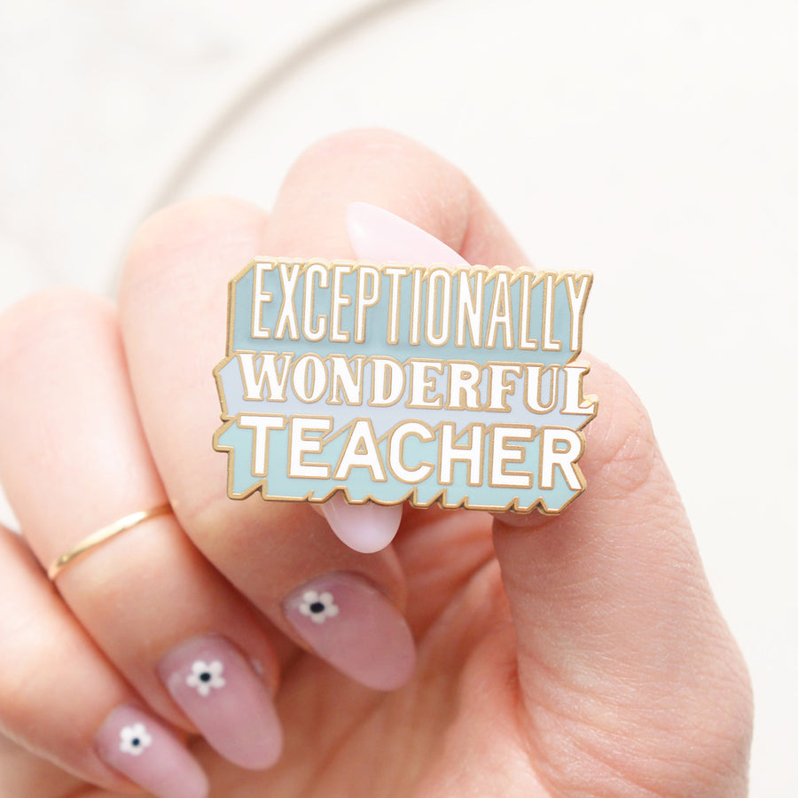Exceptionally Wonderful Teacher - Enamel Pin