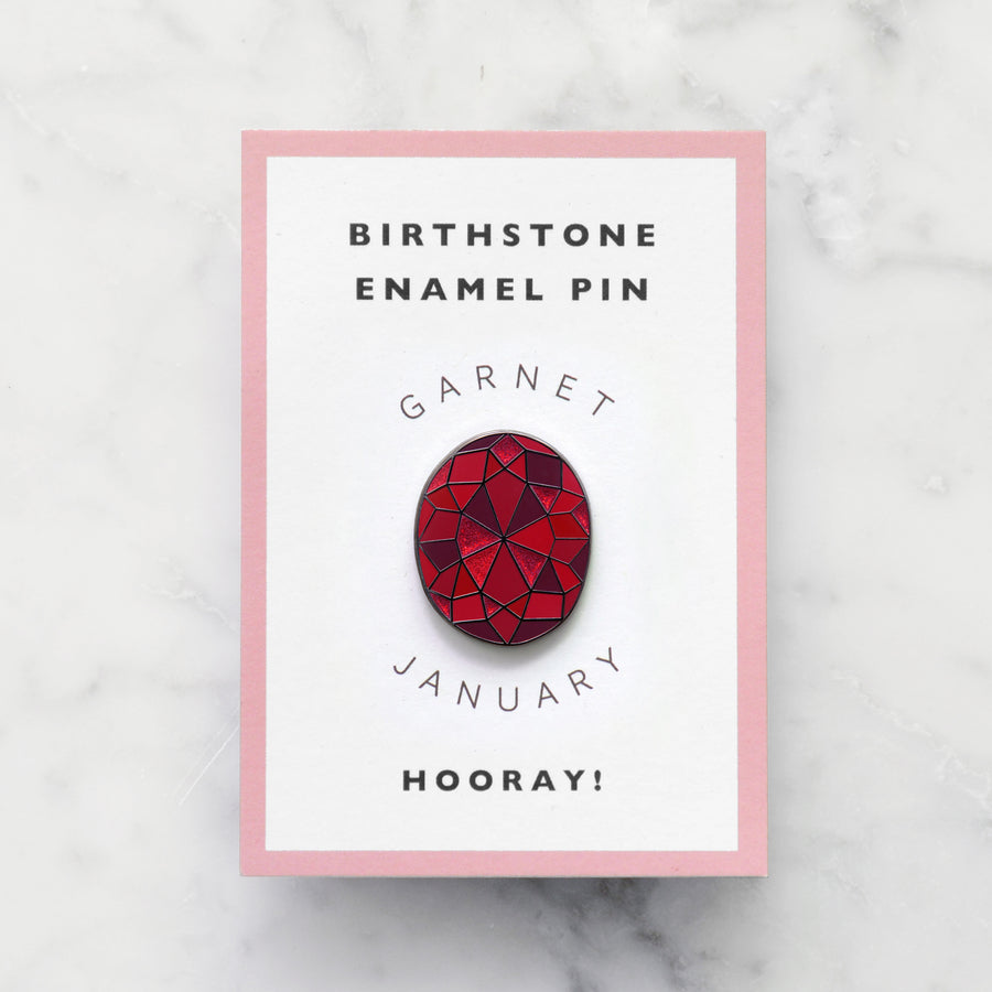 Garnet / January - Birthstone Pin