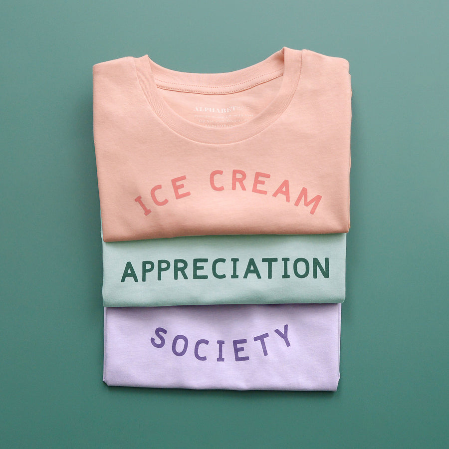 Ice Cream Appreciation Society - Unisex T-Shirt - Peachy