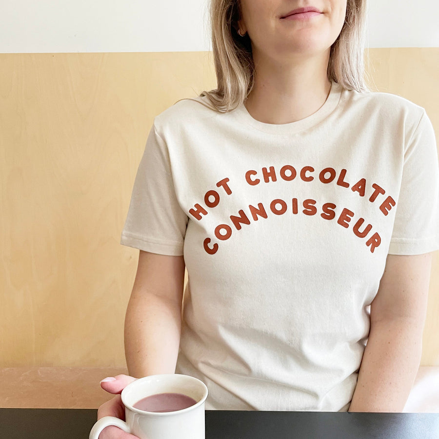 SECONDS - Hot Chocolate Connoisseur - Organic Fleck - Unisex T-Shirt