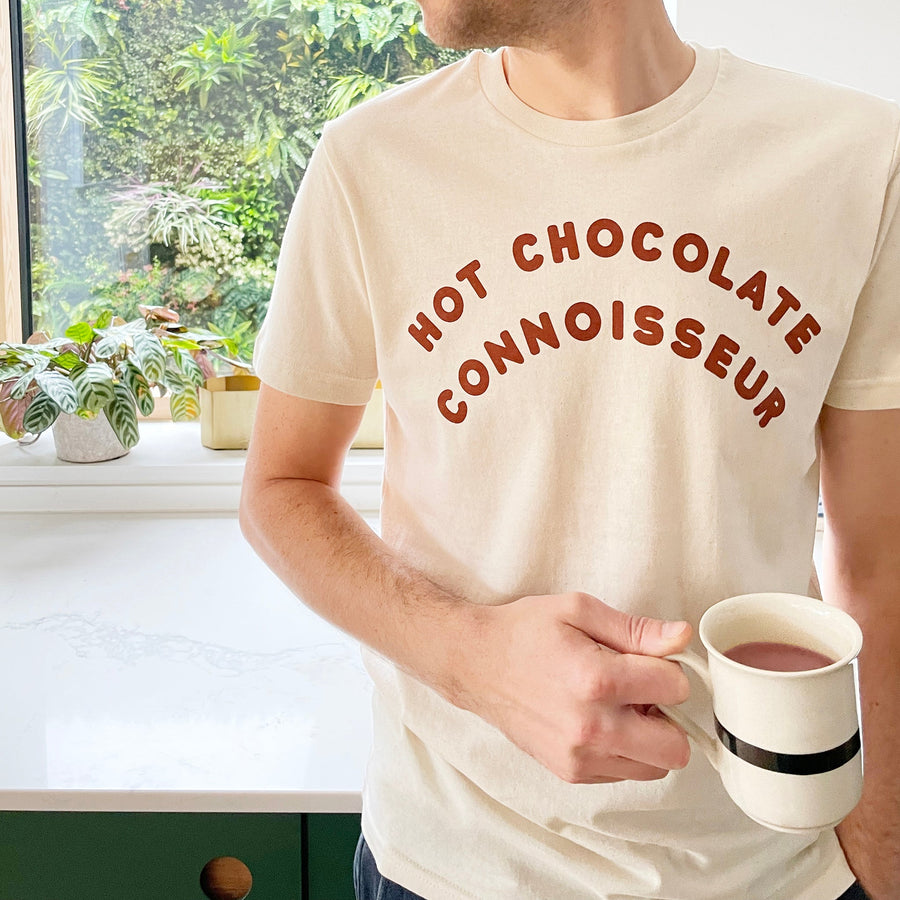 SECONDS - Hot Chocolate Connoisseur - Organic Fleck - Unisex T-Shirt