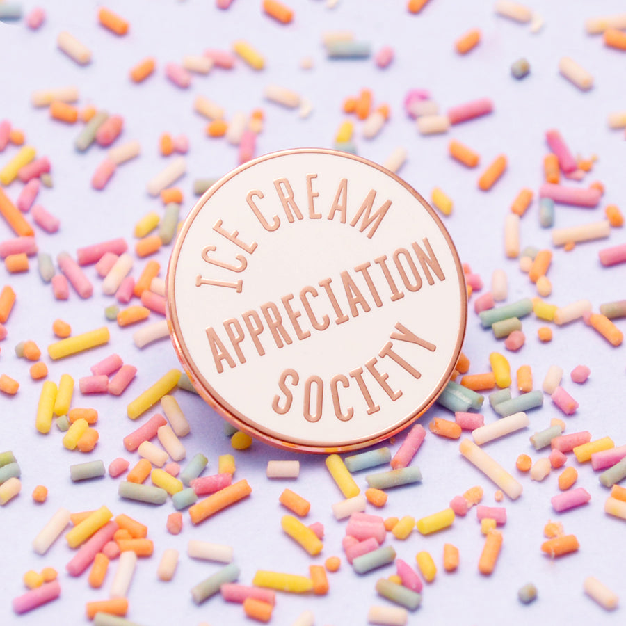 Ice Cream Appreciation Society - White - Enamel Pin