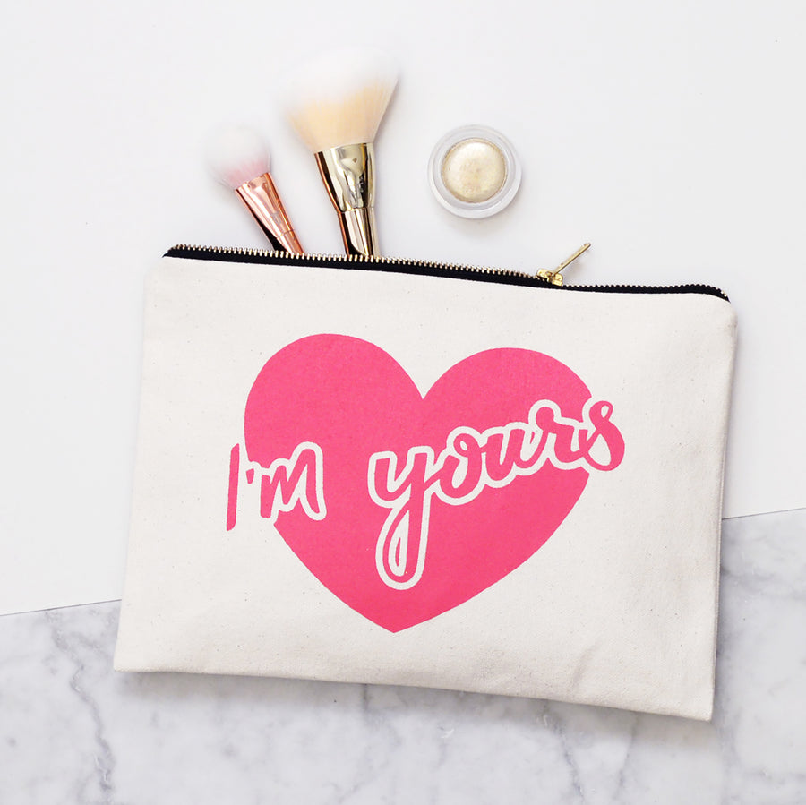 I'm Yours - Large Canvas Pouch