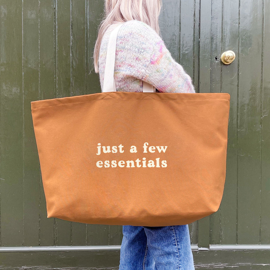 Just a Few Essentials - Tan REALLY Big Bag