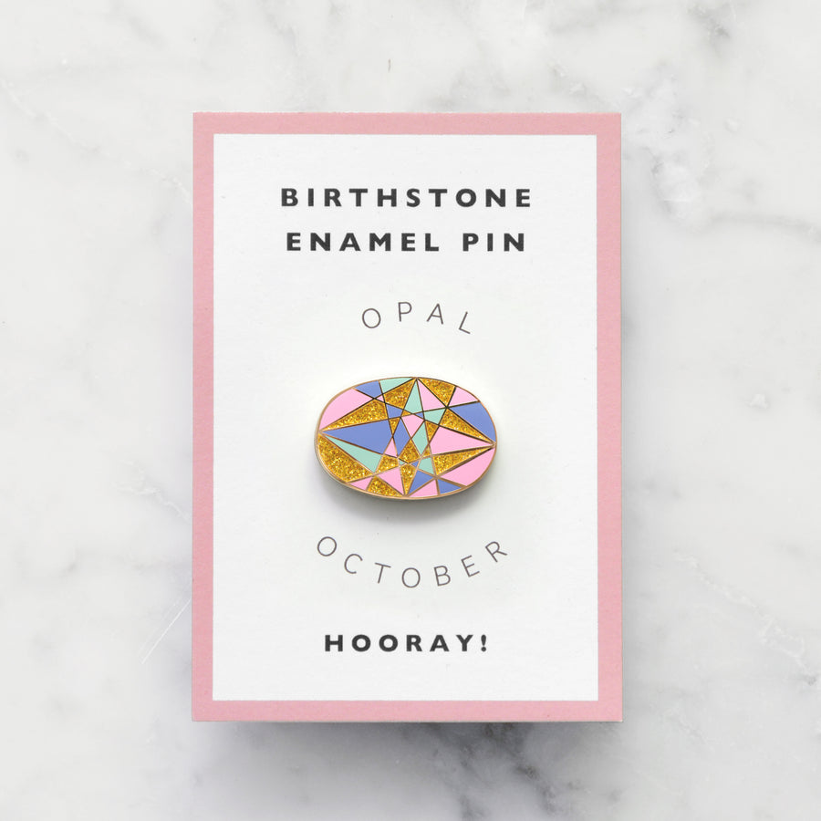 Opal / October - Birthstone Pin