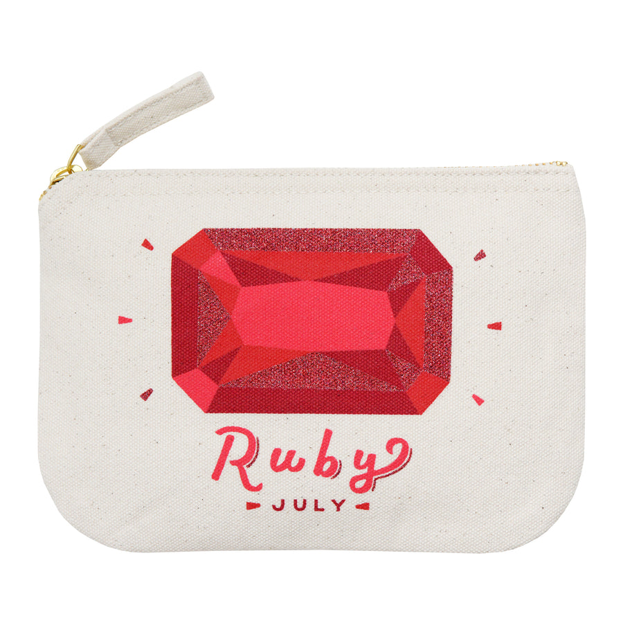 Ruby / July - Birthstone Pouch