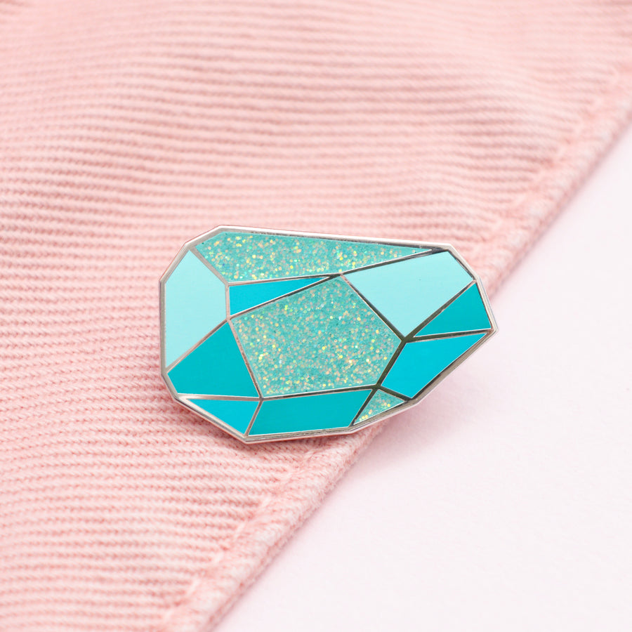 Turquoise - Gemstone Pin