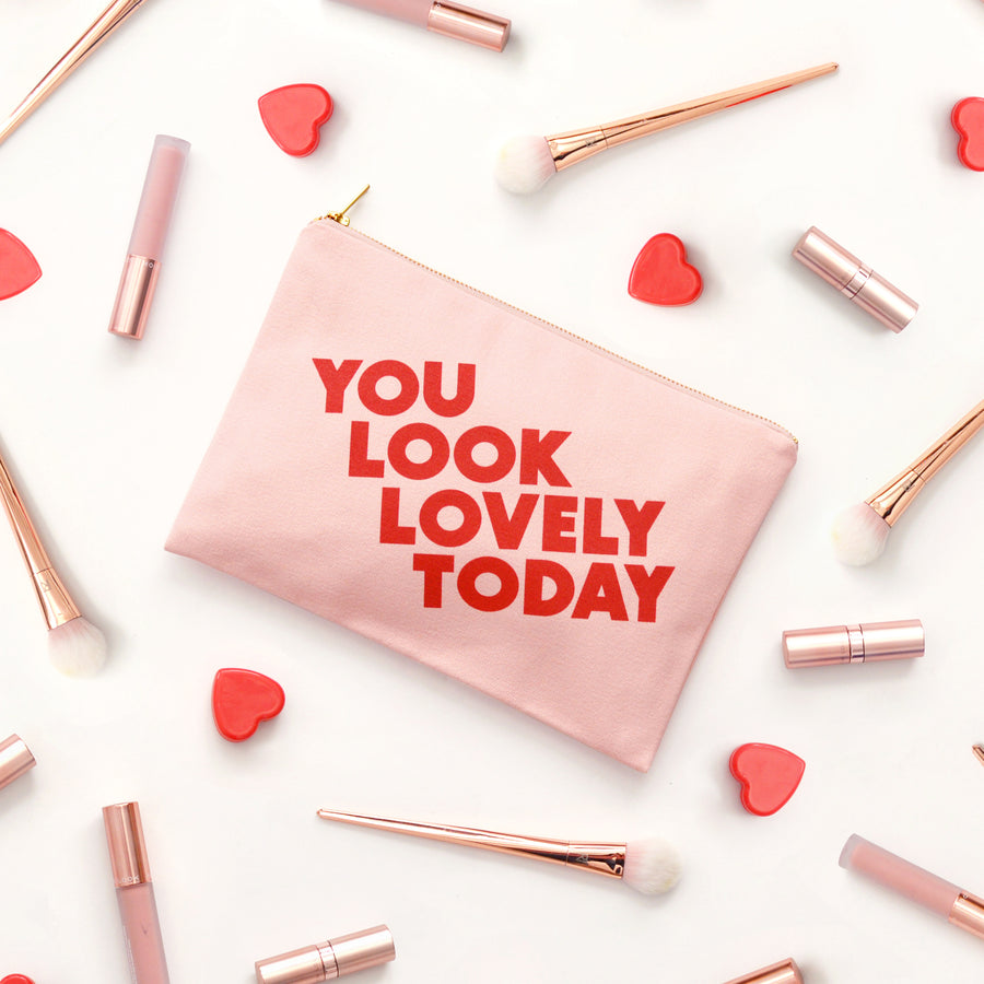 You Look Lovely Today - Blush Pink Pouch