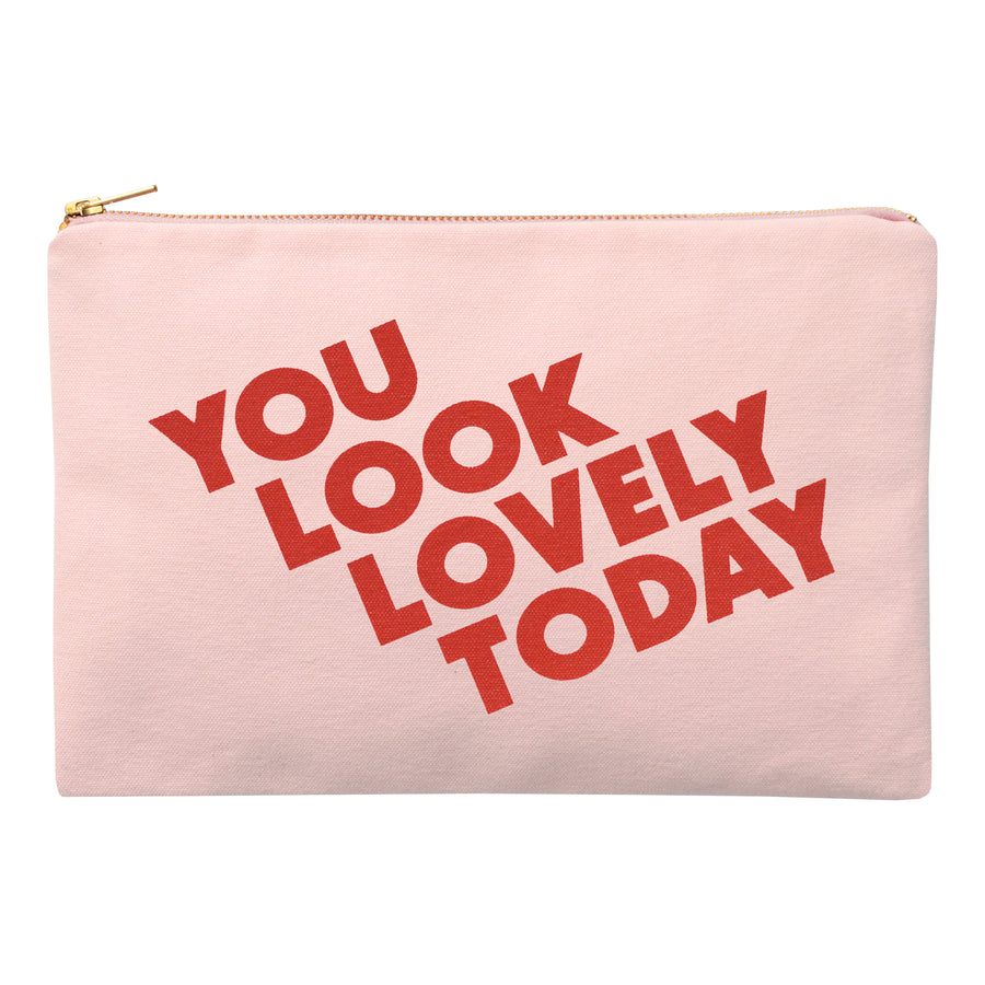 You Look Lovely Today - Blush Pink Pouch